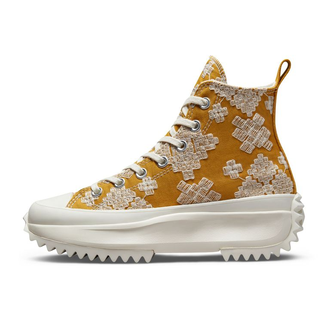 Converse Run Star Hike Festival Broderie High Top Goldtone