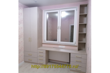 014 Мебель в детской комнате
Фасады: agt deluxe grey 6008.
Корпус: ЛДСП Egger H3430 ST22 Сосна Аланд белая.
