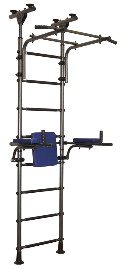 ДСК модель "АТЛЕТ-Р" цвет "черный антик серебро", брусья откидываются