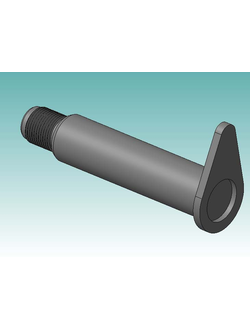 Ось ПЛ-70.40.400А (на подвеску) D-35 L-135 (форма Капелька) БЕЗ ОТВЕРСТИЯ ПОД СМАЗКУ