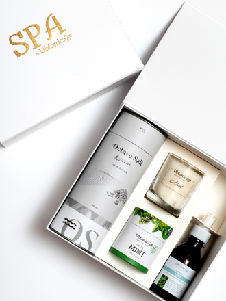 Большой подарочный СПА-набор "Ubtanica Мята" для домашних процедур в ванной - Купить подарок женщине