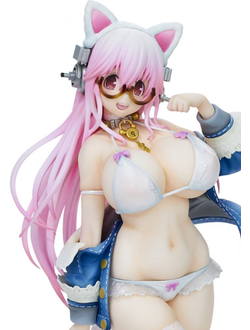 Фигурка Сонико (Super Sonico White Cat Ver.)