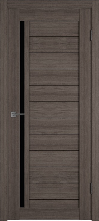 Дверь ПО Atum 9 Grey Black Gloss
