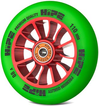 Продажа колес HIPE H01 (Green/Red) для трюковых самокатов в Иркутске