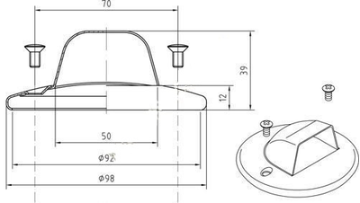 Форсунка универсальная стеновая AllFit 1 1/2" НР, «раковина», L резьбы 40 мм