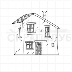 Штамп старый дом