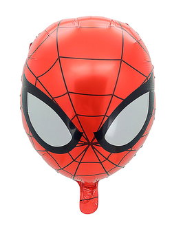 Шар фольгированный с гелием "Человек Паук голова"