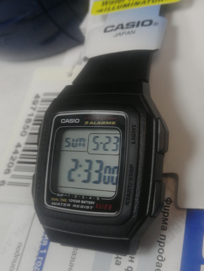 часы Casio F-201WA-1A