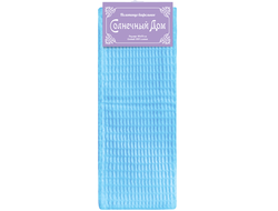 Однотонное вафельное полотенце "Синий"