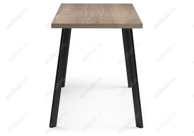 Стол Тринити Лофт 120 32 мм дуб галифакс табако / черный матовый