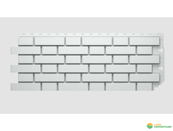 Панель фасадная FLEMISH белый 1095х420 мм, (0,46м2)