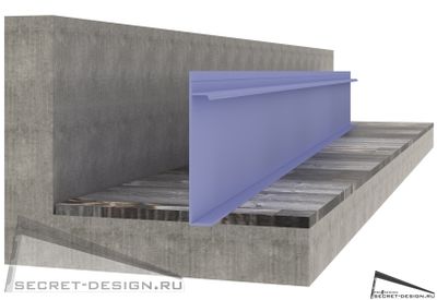 Скрытый плинтус под покраску на secret-design.ru