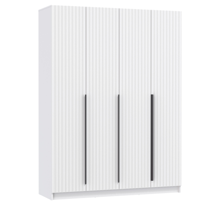 Брандо 67.16 (h2150) (4-х дв.) шкаф для одежды Белый МДФ