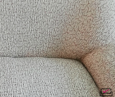 Чехол на 2х местный диван Тела Пианта Молочный. ИТАЛИЯ