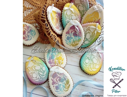 Трафарет "Яйцо цветочное"