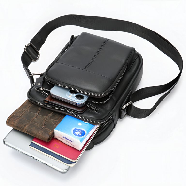 Барсетка кожаная "Barsa", купить в Минске