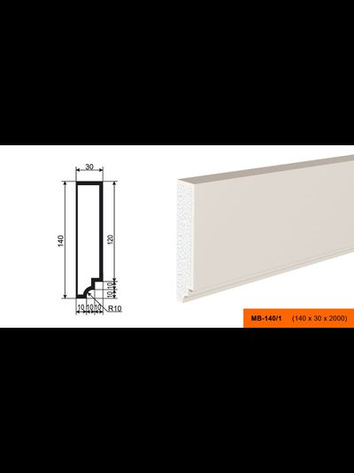 Фасадный молдинг из пенополистирола с покрытием LEPNINAPLAST (Лепнинапласт)  МВ-140/1