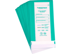 Крафт-пакеты для стерилизации инструментов Медтест 100*200 100 шт комбинированные (бумага/пленка)