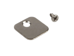 Ответная часть 20х20х1мм под саморез, цинк  (09.0021)  AQ