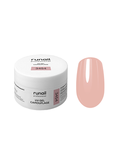 Камуфлирующий УФ-гель RuNail №3454 (цвет: французский бежевый),15 г