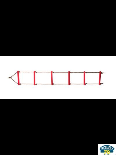 Пластиковая лестница веревочная 6 ступеней