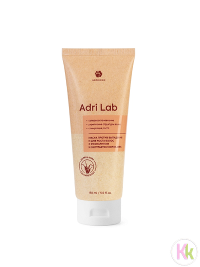 ADRICOCO Маска Adri Lab против выпадения и для роста волос с розмарином и экстрактом корня аира, 150 мл
