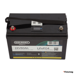 Литиевый тяговый аккумулятор Gelbert LiFePO4 (24V/60Ah/80A/1,440Wh) BT/Display