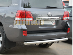 Защита заднего бампера G d76 для Toyota Land Cruiser 200 (2007-2012)