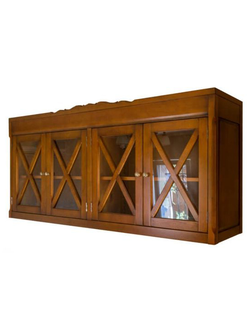 Полка навесная четыре двери с перекрестиями.