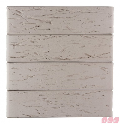 Облицовочный керамический кирпич ЛСР М150, 250х120х65мм, светло-серый Рустик