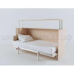 Откидная горизонтальная шкаф кровать стол "Rino"