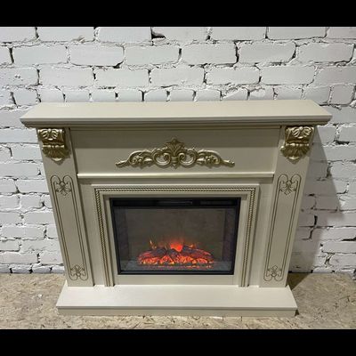 Электрокамин Византия SLG патина с очагом Sparta 25.5 LED