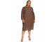 Платье - туника из льняной ткани ЛТ 2231602 мокко