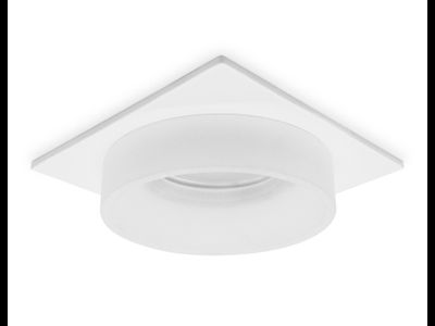 Встраиваемый светильник Ambrella MR16 GU5.3 max10W квадр 92(70)x45 бел песок/белый мат. TECHNO SPOT TN1314 SWH/FR
