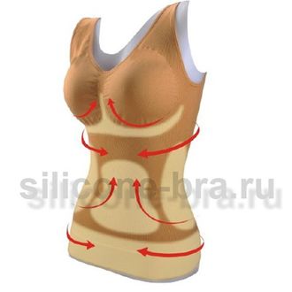Утягивающая майка для коррекции фигуры и бюста