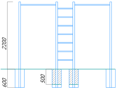 Спортивная площадка WORKOUT w07