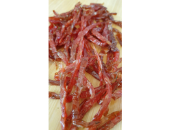 Соломка из свинины к пиву "Паутинка с чесноком" сырокопченая 0,5кг