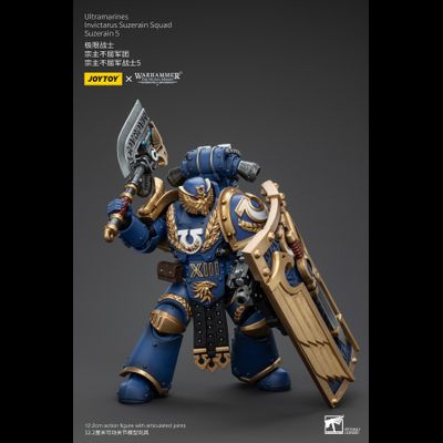 Сюзерен-инвиктарий Ультрамаринов (Warhammer Horus Heresy) - КОЛЛЕКЦИОННАЯ ФИГУРКА 1/18 Ultramarines Invictarus Suzerain Squad 5 (JT00287) - JOYTOY