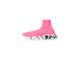 Balenciaga WOMEN'S SPEED 2.0 GRAFFITI RECYCLED KNIT TRAINERS IN FLUO PINK розовые женские