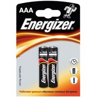 Батарейка AAA щелочная Energizer LR03-2BL MAX в блистере 2 шт.