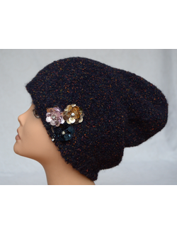 Модная шапка женская 2018 Vizio Италия 5815 синяя