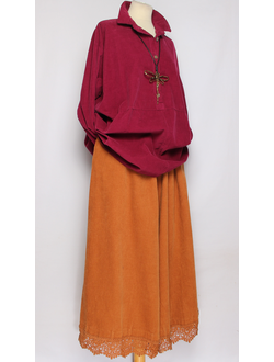 Рубашка "Вельветовая" винный р.52-58