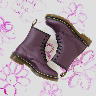 Dr martens 1460 purple smooth top