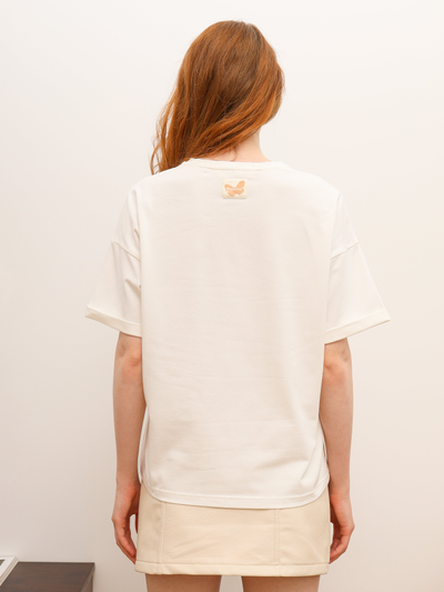 ЖЕНСКАЯ ФУТБОЛКА СВЕТЛАЯ "ВОЗДУШНАЯ"