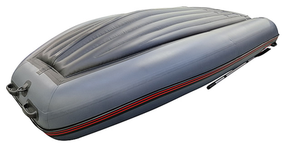 Моторная лодка Хантер 360 А серый днище с носа
