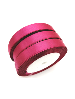 Лента атласная 12 мм, цвет темно красный арт. 28