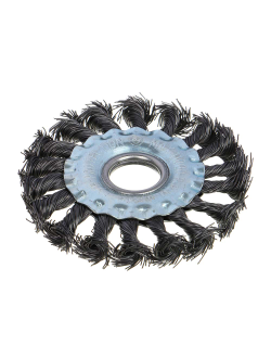 РОКОТ Щетка металл. для УШМ 100мм/22мм, крученая, дисковая