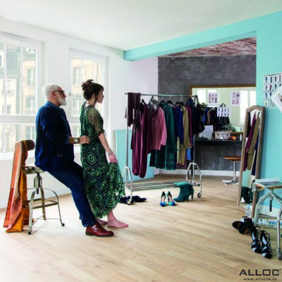 Декор ламината Alloc Original Дуб Дымчатый 05572 в интерьере