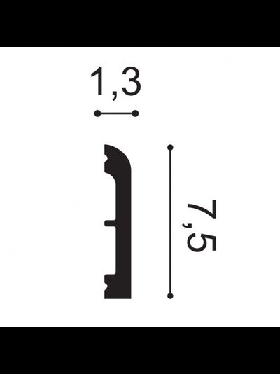 Плинтус Orac Decor SX183, 2 м.
