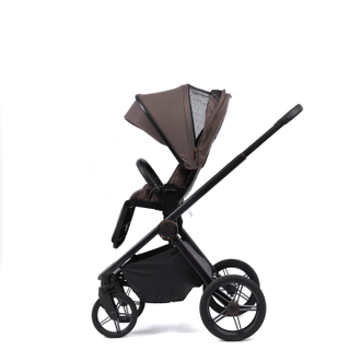 Коляска 2в1 Peppy Monaco 2025 Brownie (коричневый) рама черная